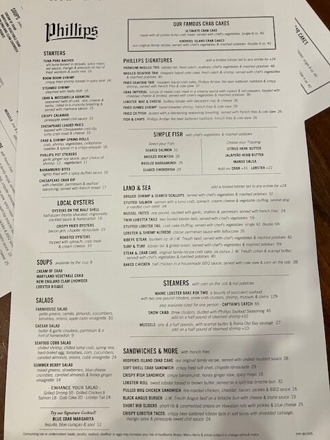 フードメニュー